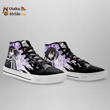 Obanai Iguro High Top Shoes Wisteria