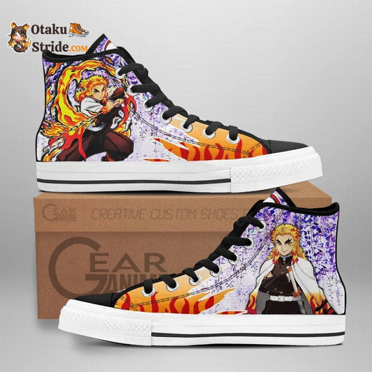 Kyojuro Rengoku High Top Shoes Wisteria