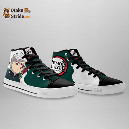 Uzui Tengen Funny Face High Top Shoes Funny Shoes NTT151