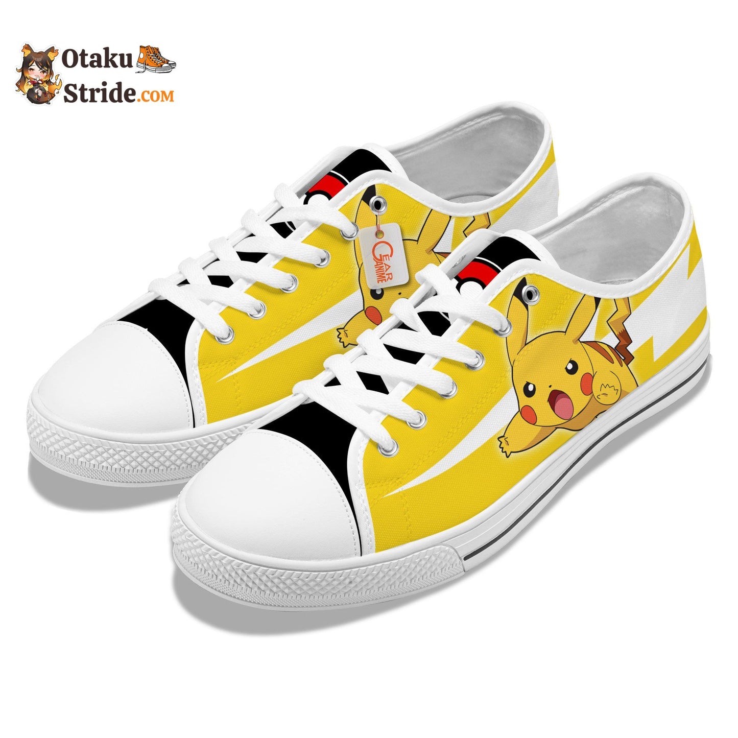 Pikachu Sneakers Anime Low Top Shoes