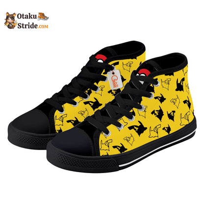 Pikachu Sneakers Anime High Top Shoes