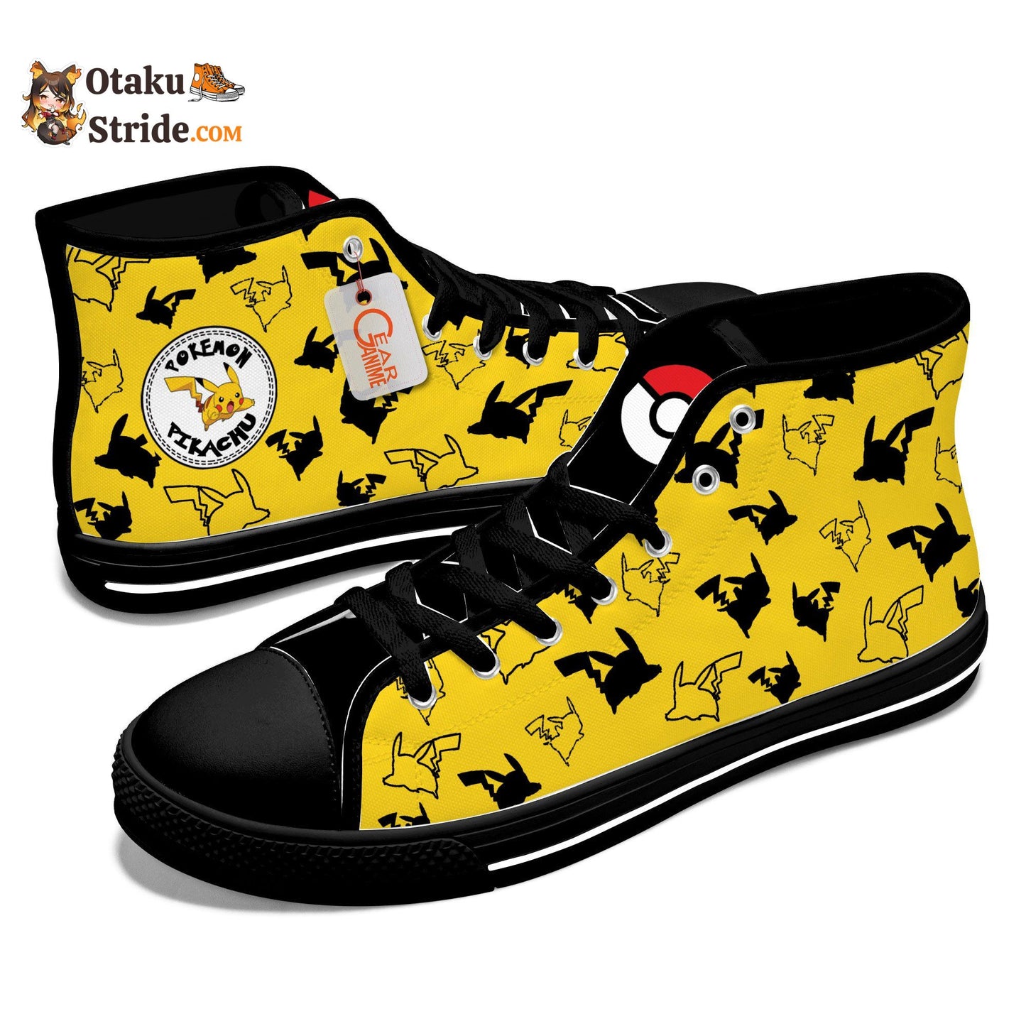 Pikachu Sneakers Anime High Top Shoes