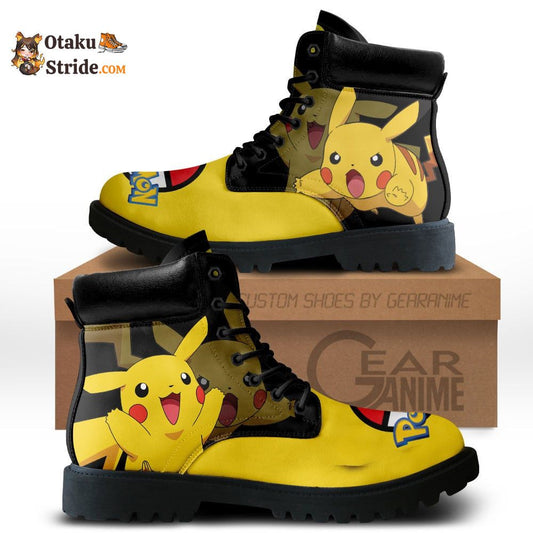 Pikachu Boots Shoes Anime Custom MV0512