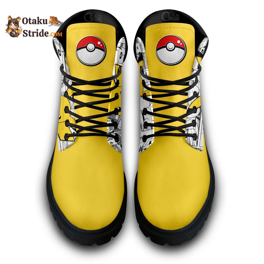 Pikachu Boots Shoes Anime Custom NTT051