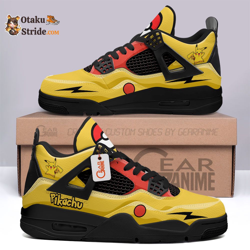 Pikachu J4 Sneakers Pokemon Personalized Name