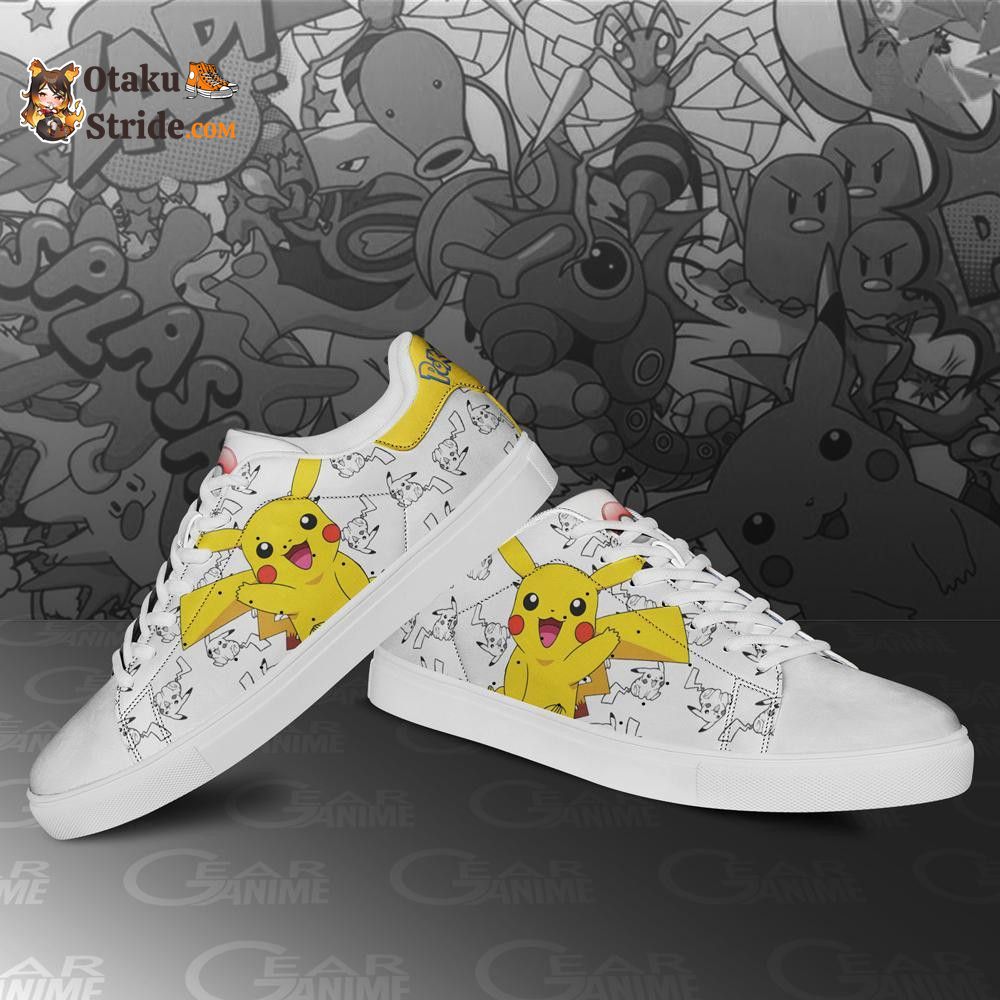 Pikachu Skate Shoes Custom Anime Shoes PN11