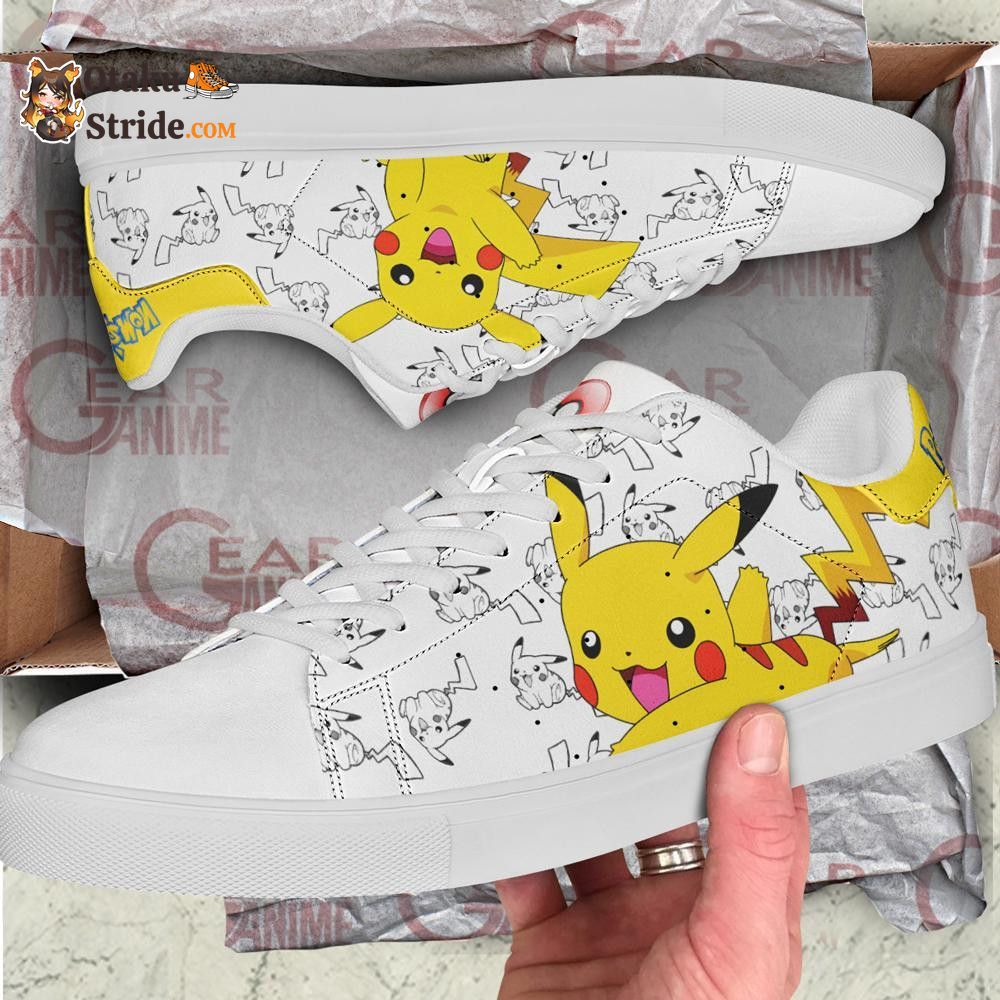 Pikachu Skate Shoes Custom Anime Shoes PN11