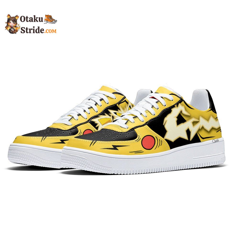 Pikachu Low-top Sneakers Anime Thunderbolt Skill