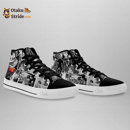 Dnote Ryuk High Top Shoes Custom Manga Anime Sneakers