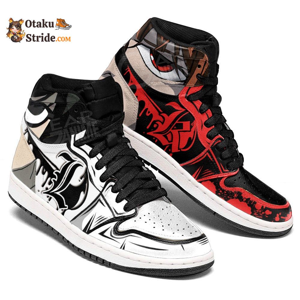 Light Yagami and L Lawliet J1 Sneakers Anime Dnote MN13