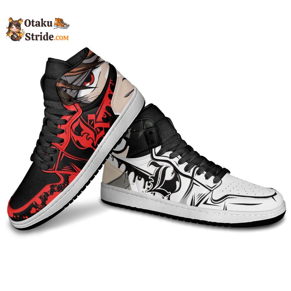 Light Yagami and L Lawliet J1 Sneakers Anime Dnote MN13