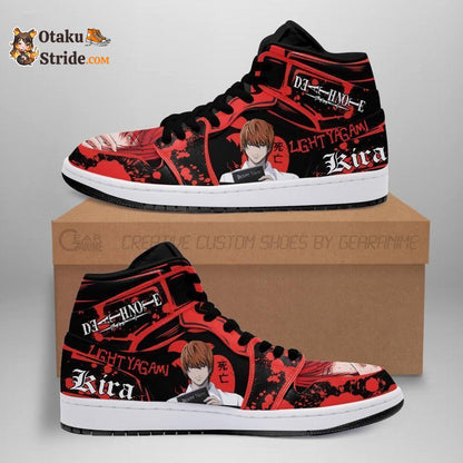 Light Yagami J1 Sneakers Anime Red