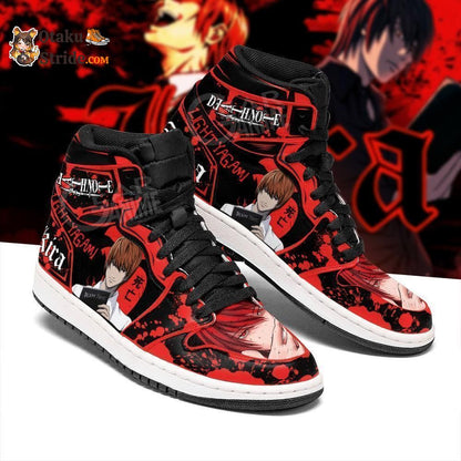 Light Yagami J1 Sneakers Anime Red