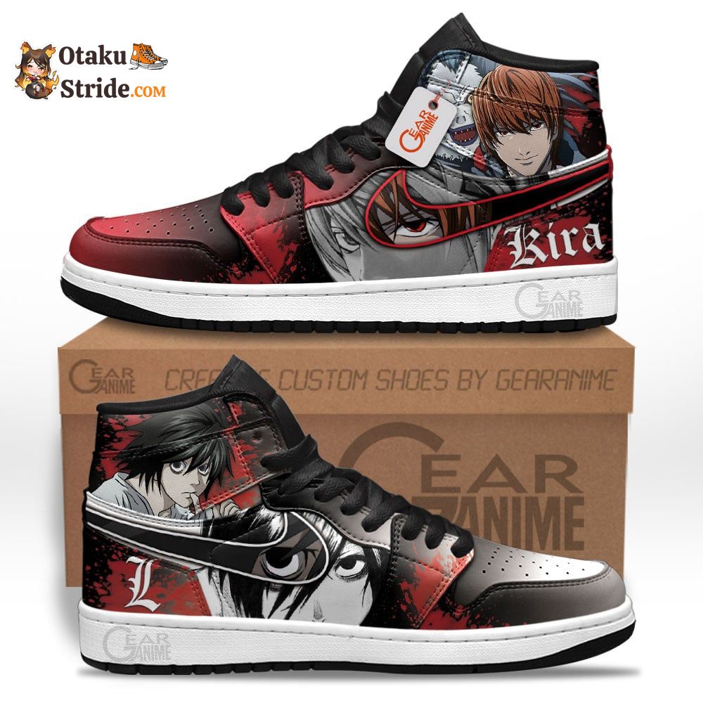 Light Yagami and L Lawliet Anime Shoes Custom Sneakers