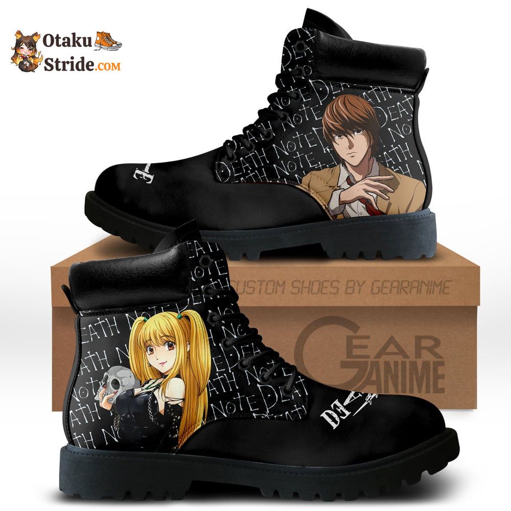 Dnote Light and Misa Boots Shoes Anime NTT0711