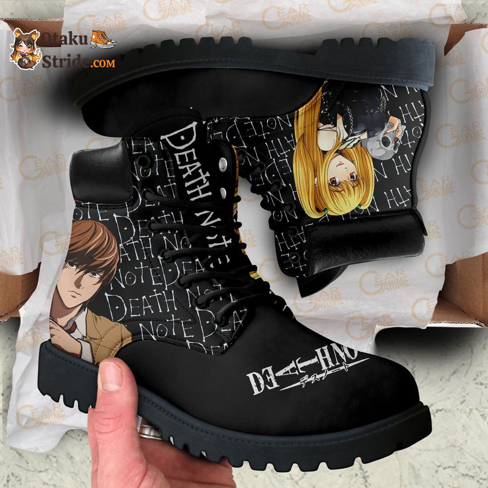 Dnote Light and Misa Boots Shoes Anime NTT0711