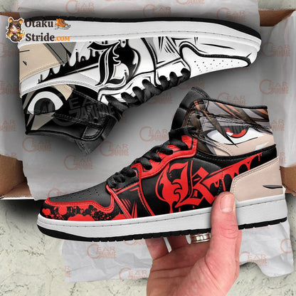 Light Yagami and L Lawliet Sneakers Dnote Custom Anime Shoes