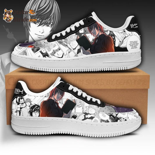 Light Yagami Sneakers Dnote Anime Shoes Fan Gift Idea PT06