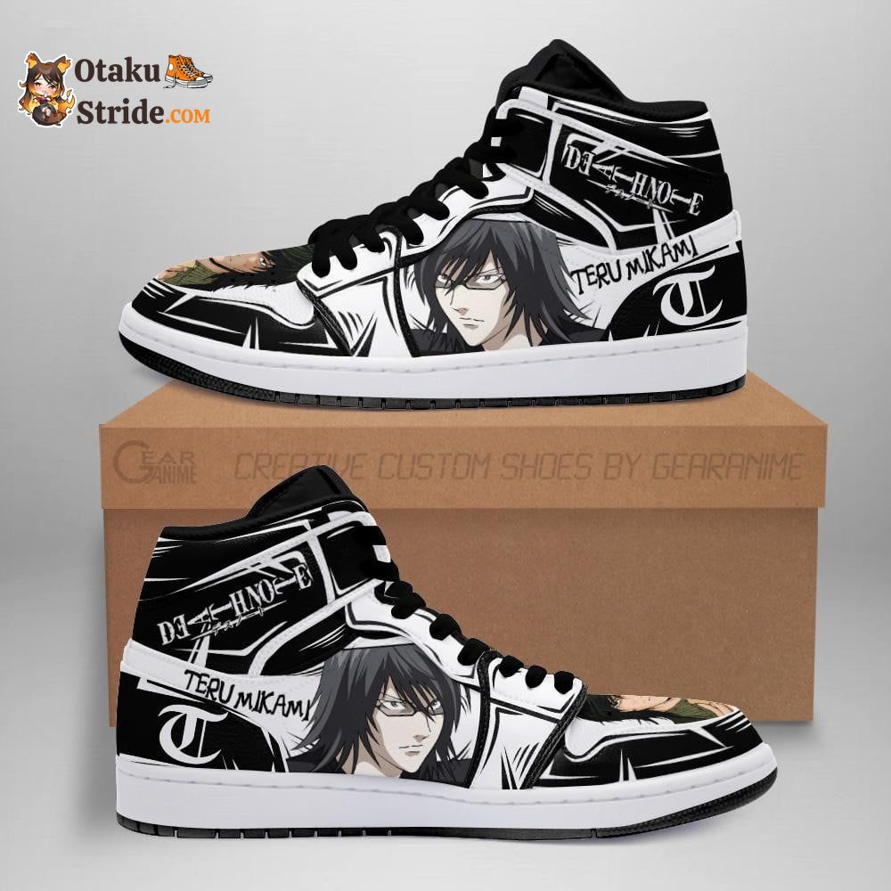 Light Teru Mikami Sneakers Custom Dnote Anime Shoes Fan