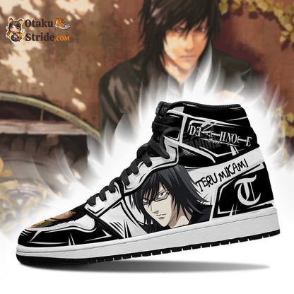 Light Teru Mikami Sneakers Custom Dnote Anime Shoes Fan