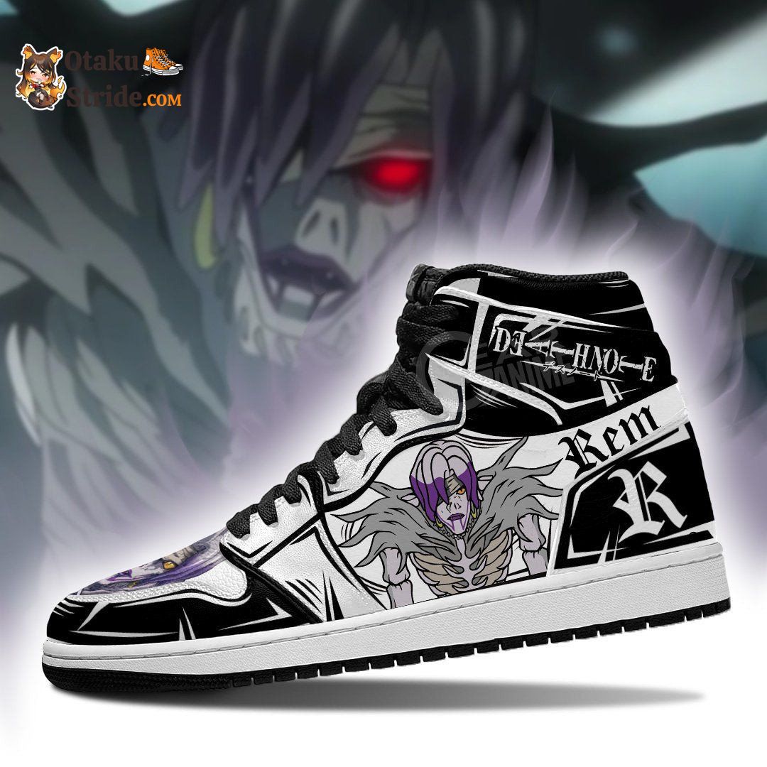 Rem Sneakers Custom Dnote Anime Shoes Fan