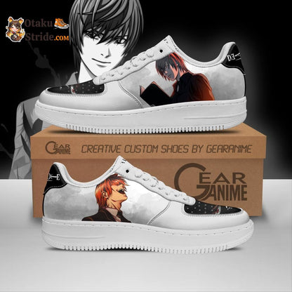 Dnote Light Yagami Shoes Custom Anime PT11