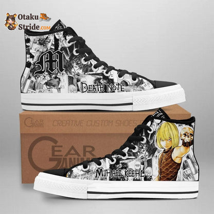 Dnote Mihael Keehl High Top Shoes Custom Manga Anime Sneakers