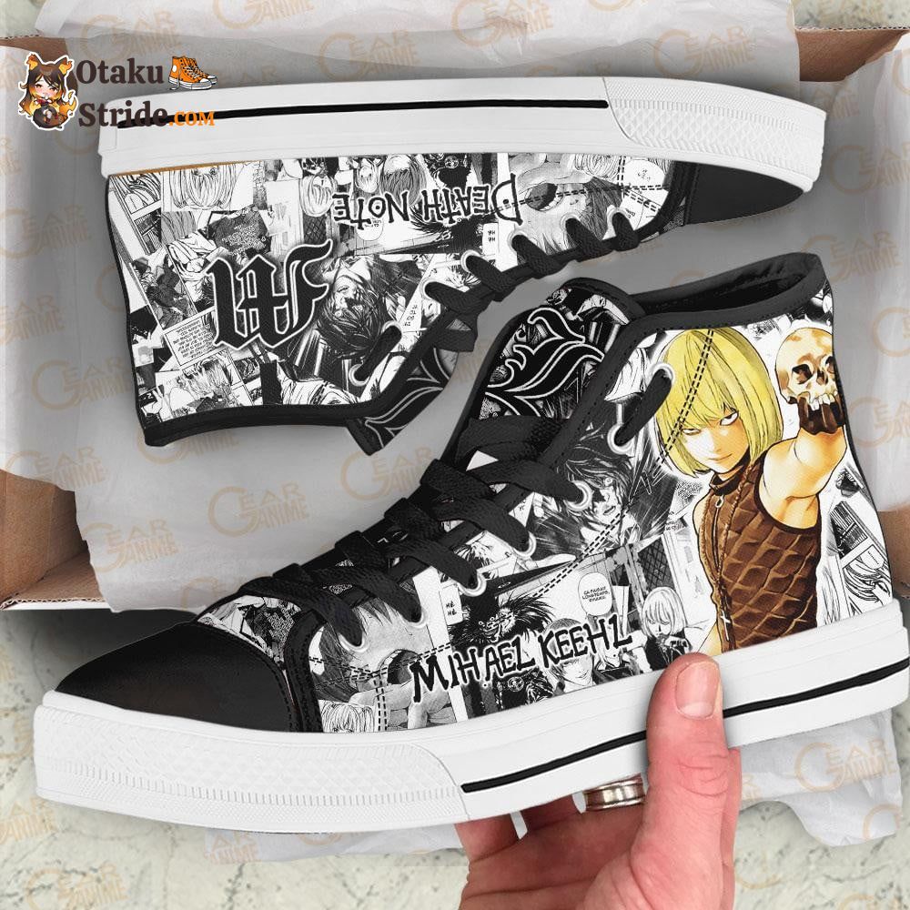 Dnote Mihael Keehl High Top Shoes Custom Manga Anime Sneakers