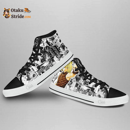 Dnote Mihael Keehl High Top Shoes Custom Manga Anime Sneakers