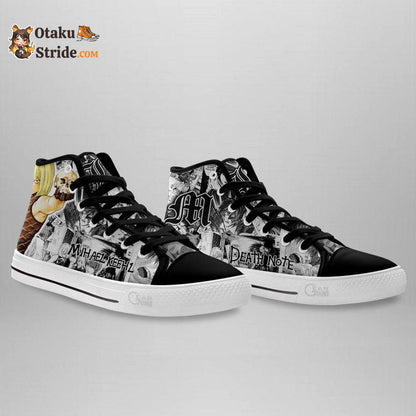 Dnote Mihael Keehl High Top Shoes Custom Manga Anime Sneakers