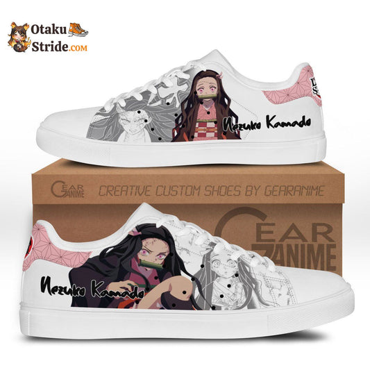 Nezuko Kamado Skate Sneakers Custom Anime Shoes