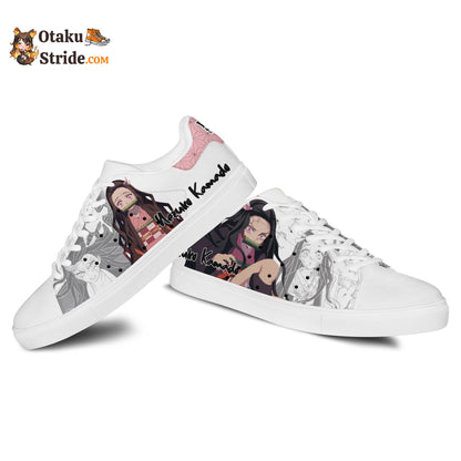 Nezuko Kamado Skate Sneakers Custom Anime Shoes