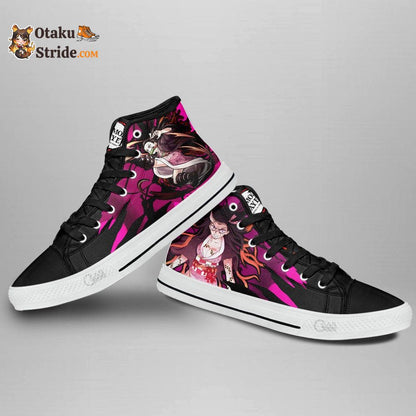 Nezuko Demon Form High Top Shoes Custom Anime Sneakers