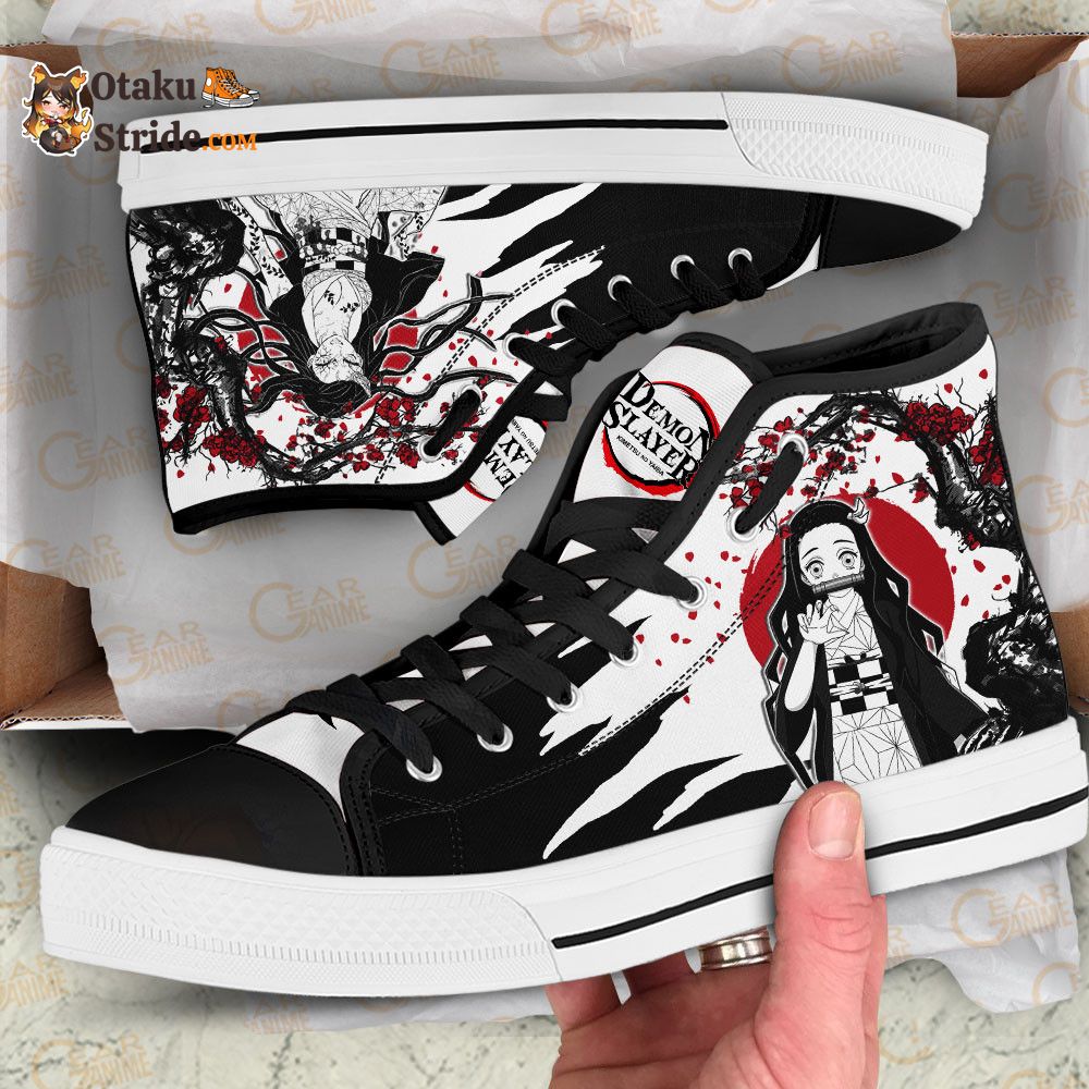 Nezuko High Top Shoes Custom Anime Sneakers Japan Style