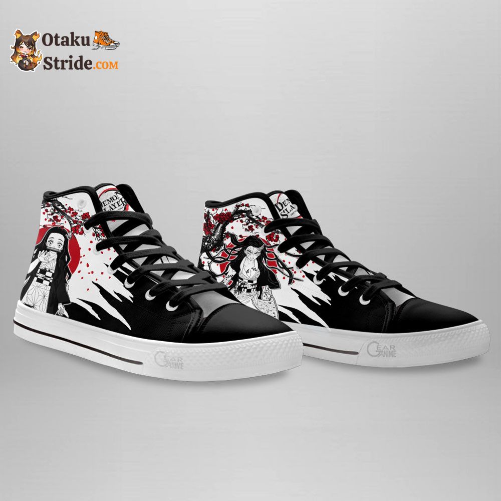 Nezuko High Top Shoes Custom Anime Sneakers Japan Style