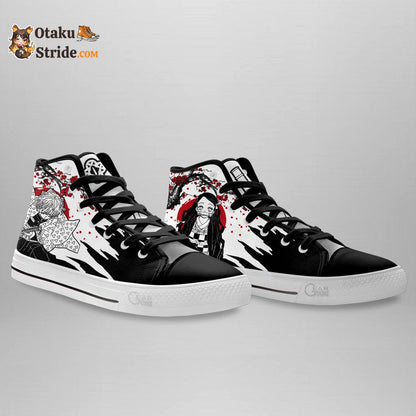 Zenitsu and Nezuko High Top Shoes Custom Anime Sneakers Japan Style