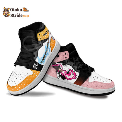 Zenitsu and Nezuko Skills Kids Sneakers Anime Shoes For Kids