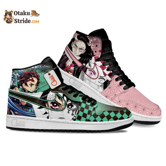 Nezuko and Tanjiro Anime Shoes Custom Sneakers