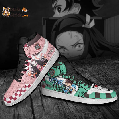 Tanjiro and Nezuko J1 Sneakers Anime MN12