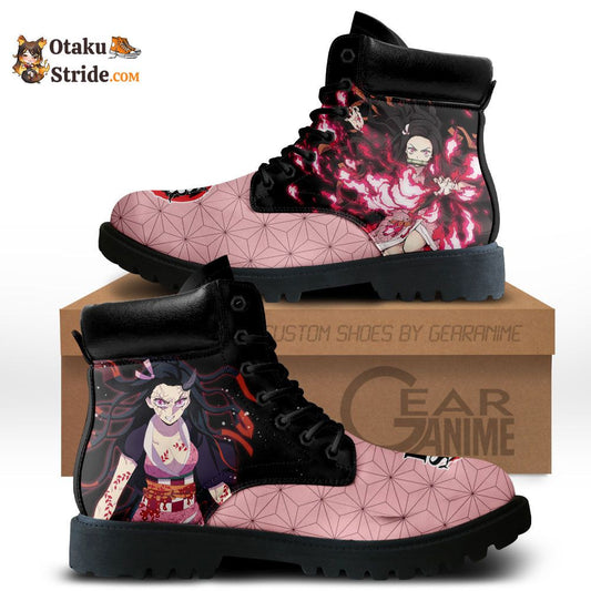 Nezuko Kamado Boots Shoes Anime Custom MV0512