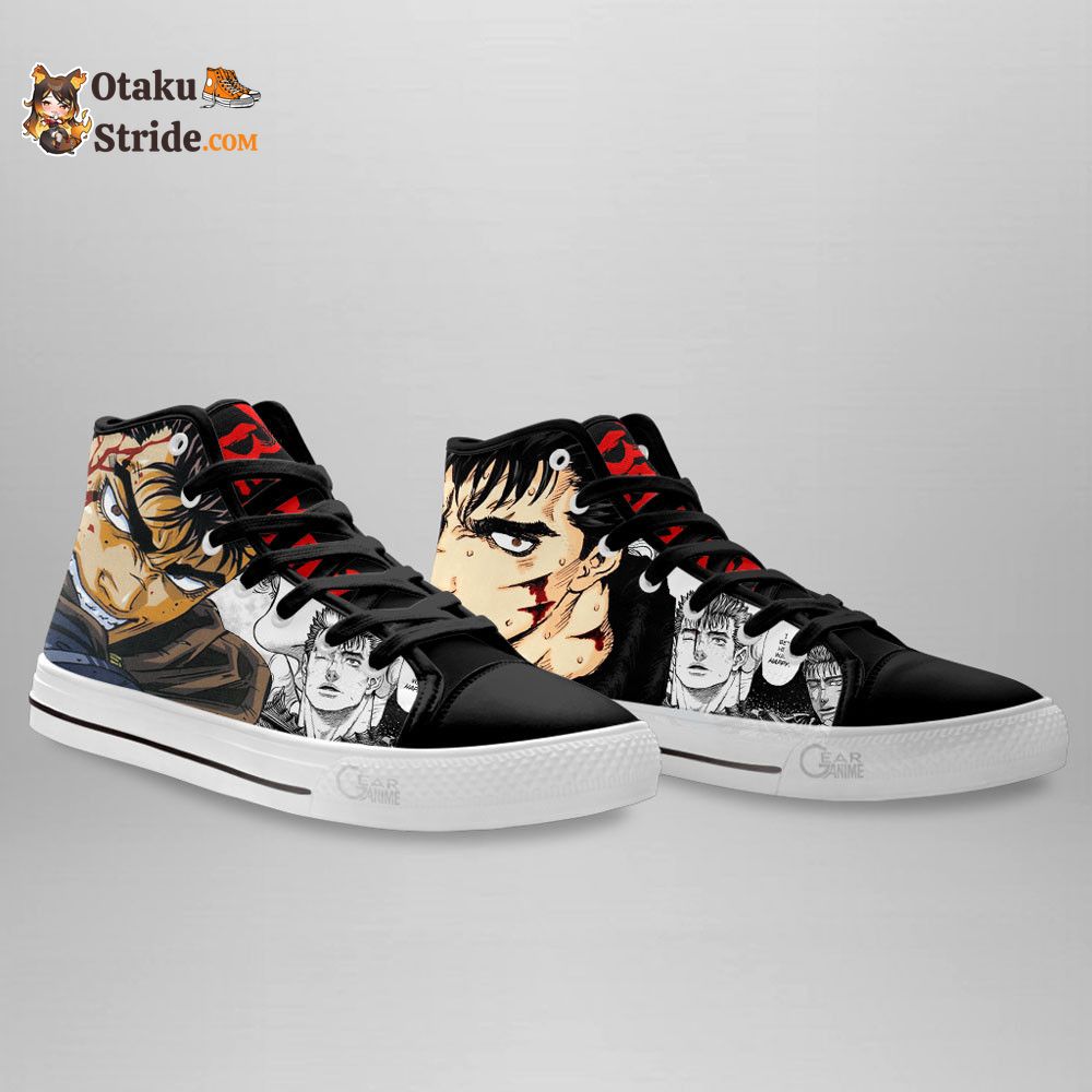 Guts High Top Shoes Berserk Anime Shoes