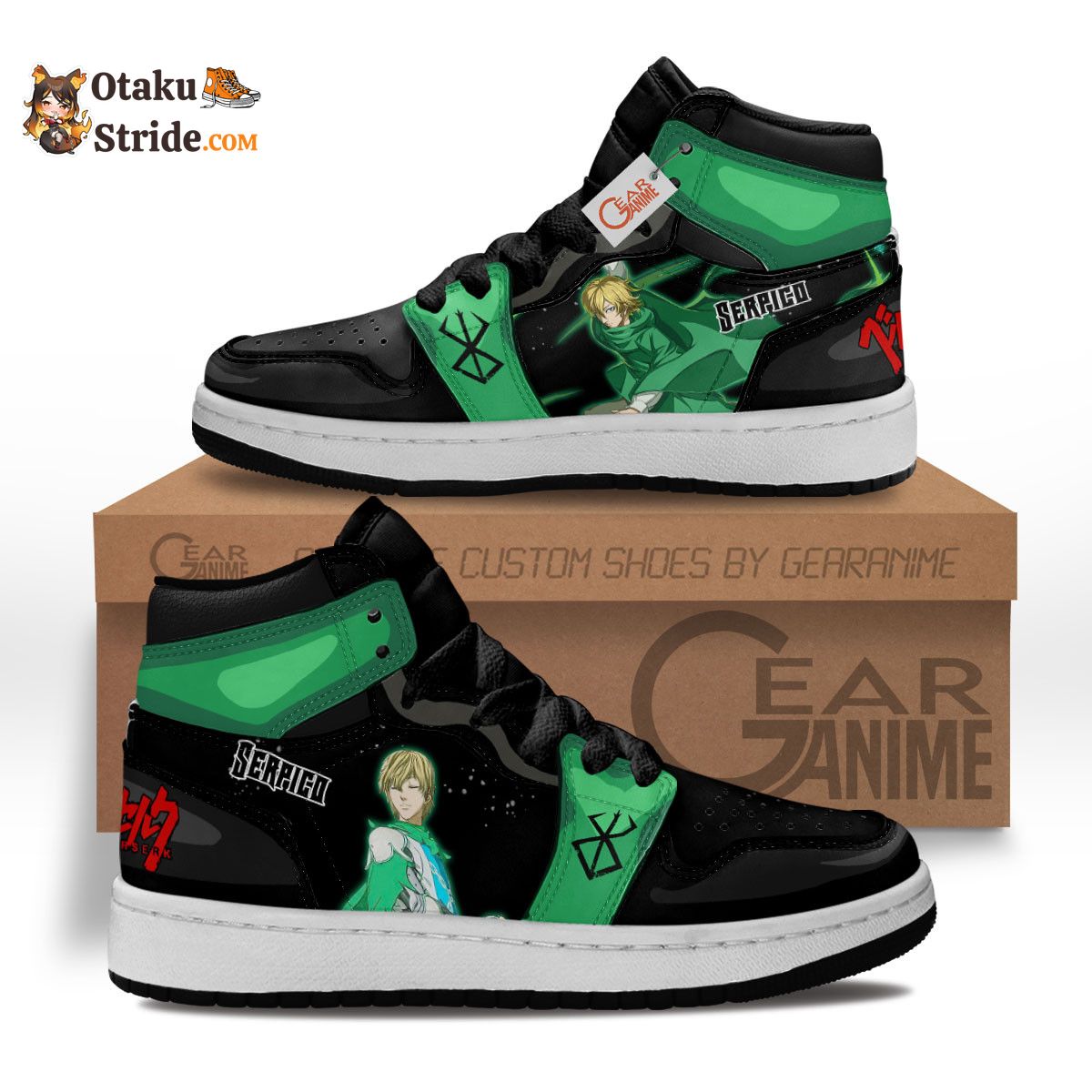 Berserk Serpico Anime Custom Kids Sneakers MV0901