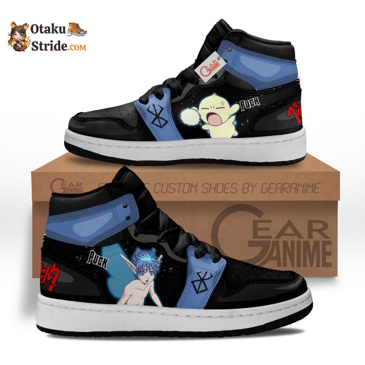 Berserk Puck Anime Custom Kids Sneakers MV0901