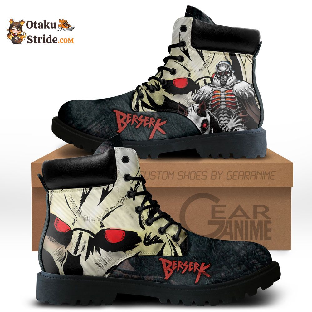 Berserk The Skull Knight Boots Anime Leather Casual NTT0610