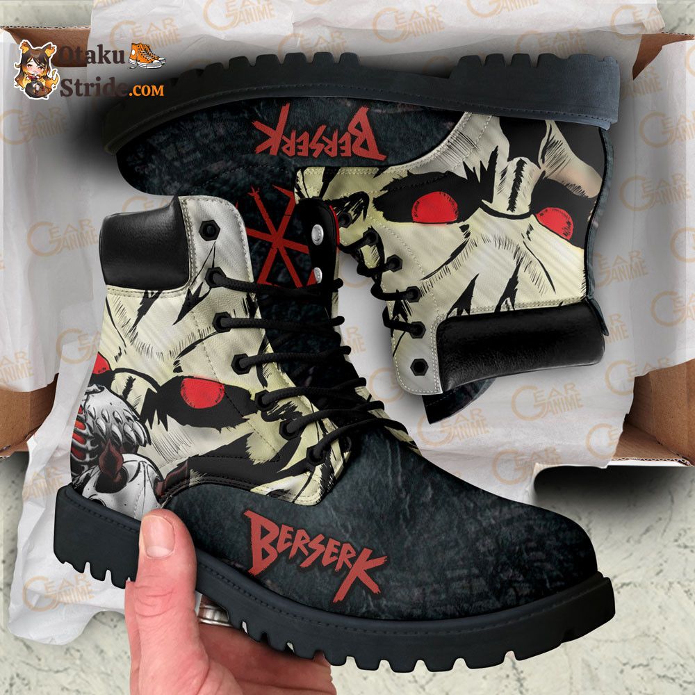 Berserk The Skull Knight Boots Anime Leather Casual NTT0610