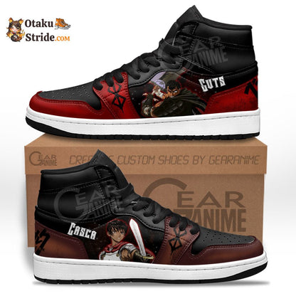 Casca and Guts Sneakers Berserk Custom Anime Shoes For Fans