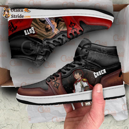 Casca and Guts Sneakers Berserk Custom Anime Shoes For Fans