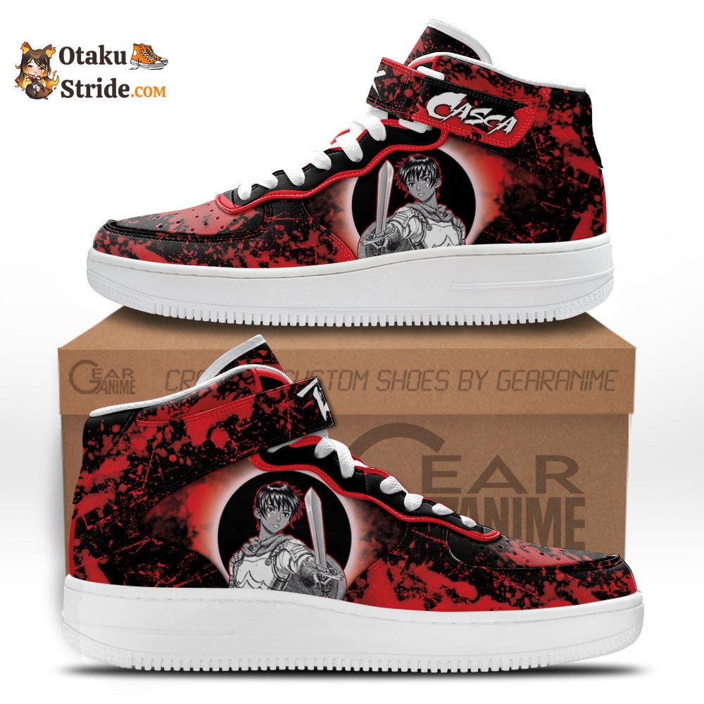 Casca Sneakers Air Mid Custom Berserk Anime Shoes