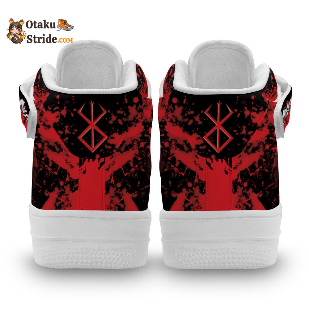 Casca Sneakers Air Mid Custom Berserk Anime Shoes