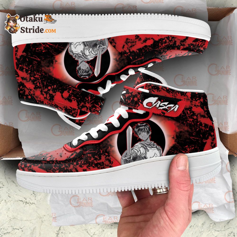 Casca Sneakers Air Mid Custom Berserk Anime Shoes